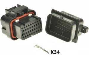 Moto Guzzi IAW 34 polos ECU CDI ECM Ducati Monster conjunto de conectores de motocicleta