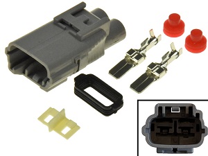 2 pin power connector conector de moto