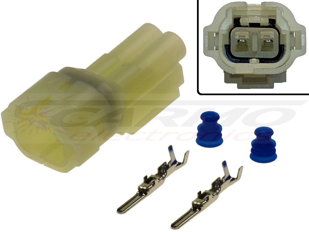 Conector de 2 polos (HM090 6187-2801, 6180-2451) - Haga click en la imagen para cerrar