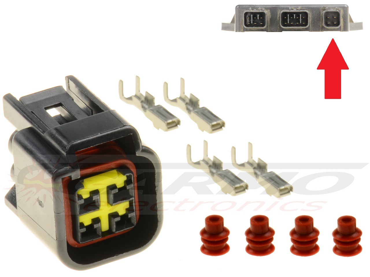 Conector CDI ECU de 4 polos - Haga click en la imagen para cerrar