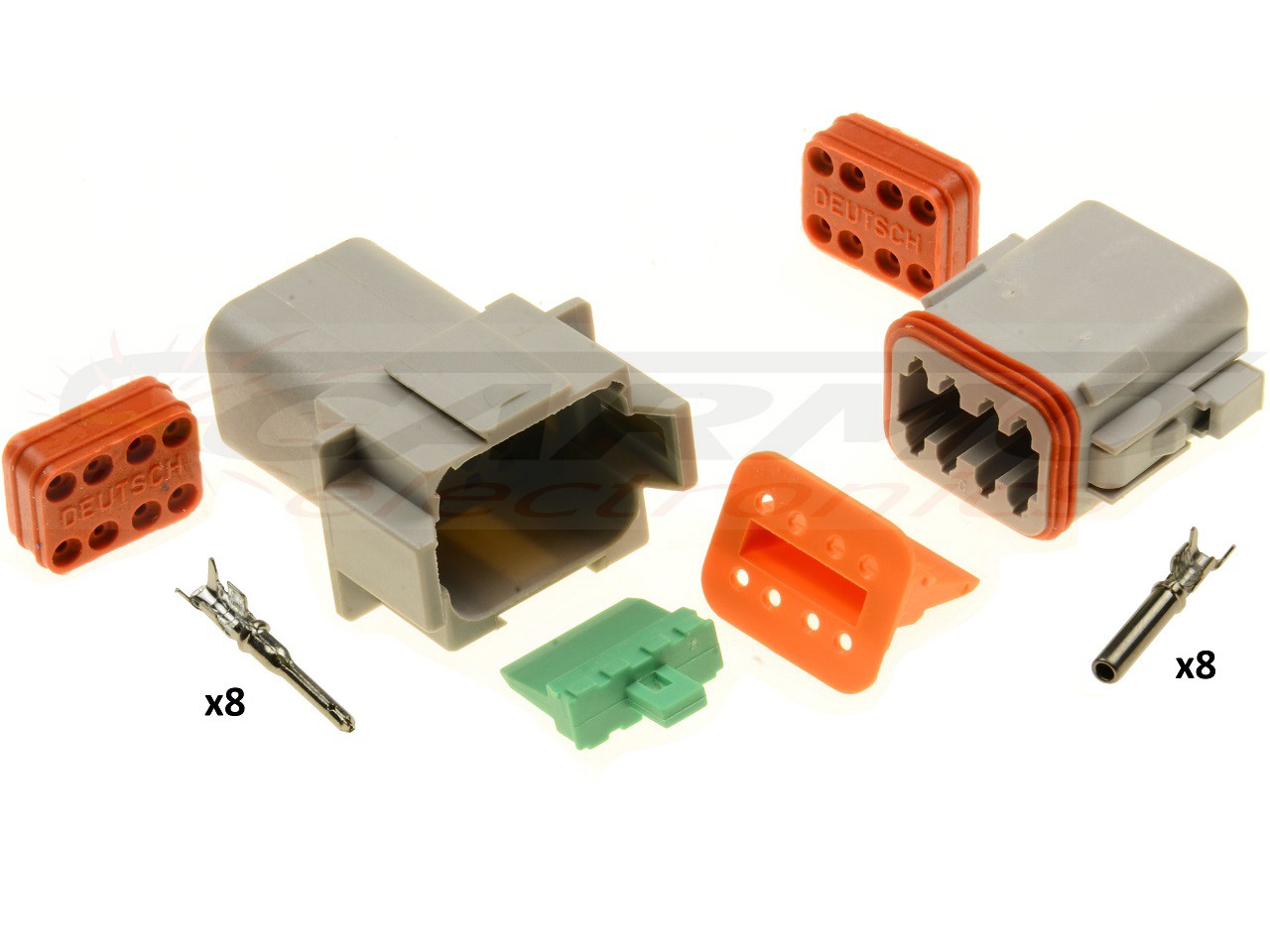 Conector Superseal 8 polos Amphenol - Deutsch DT06-8S DT04-8P - Haga click en la imagen para cerrar