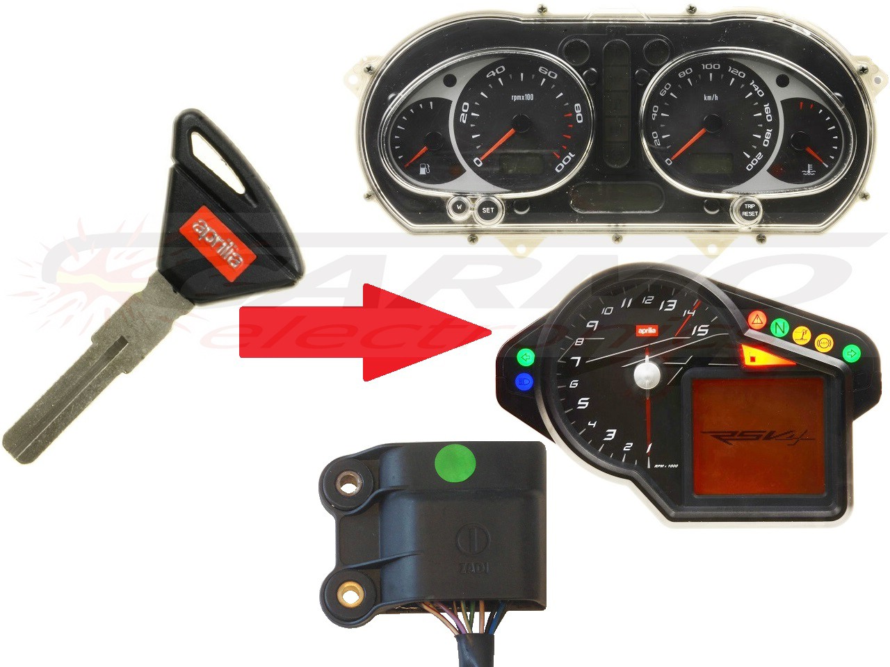 Programación Aprilia 1x chip llave - Haga click en la imagen para cerrar