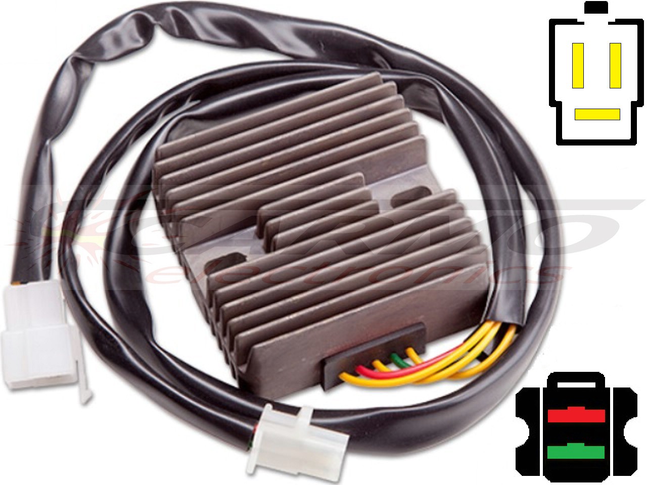 CARR1251 Honda CRM250 MOSFET Regulador de voltaje rectificador - Haga click en la imagen para cerrar