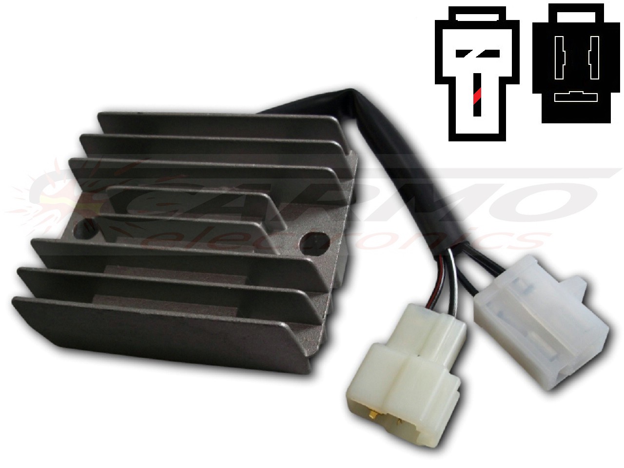 CARR201-SUZ - MOSFET Suzuki Burgman Gamma Regulador de voltaje rectificador (HB572A-12M2, SH572MB) - Haga click en la imagen para cerrar