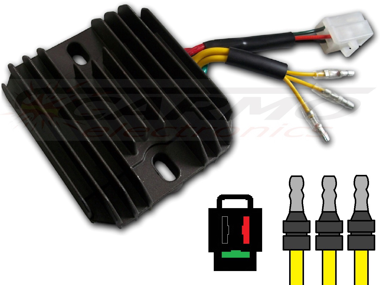 CARR204-XL Honda XL600 - MOSFET Regulador de voltaje rectificador (SH532-12) - Haga click en la imagen para cerrar