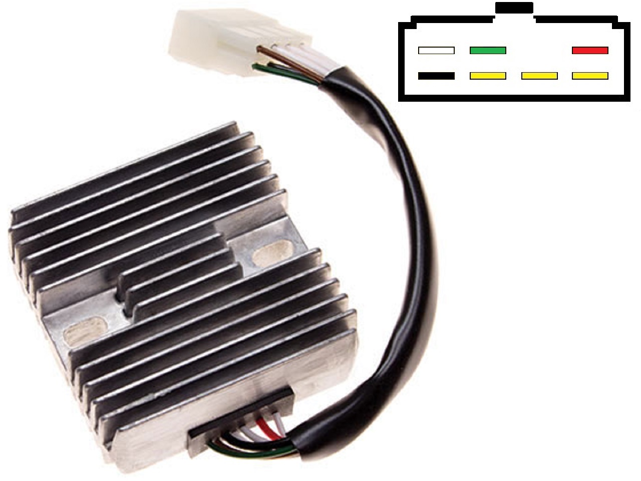 CARR321 - Yamaha XS XJ MOSFET Regulador de voltaje rectificador (4H7-501.k2, 4H7-501.L3, S8534A) - Haga click en la imagen para cerrar