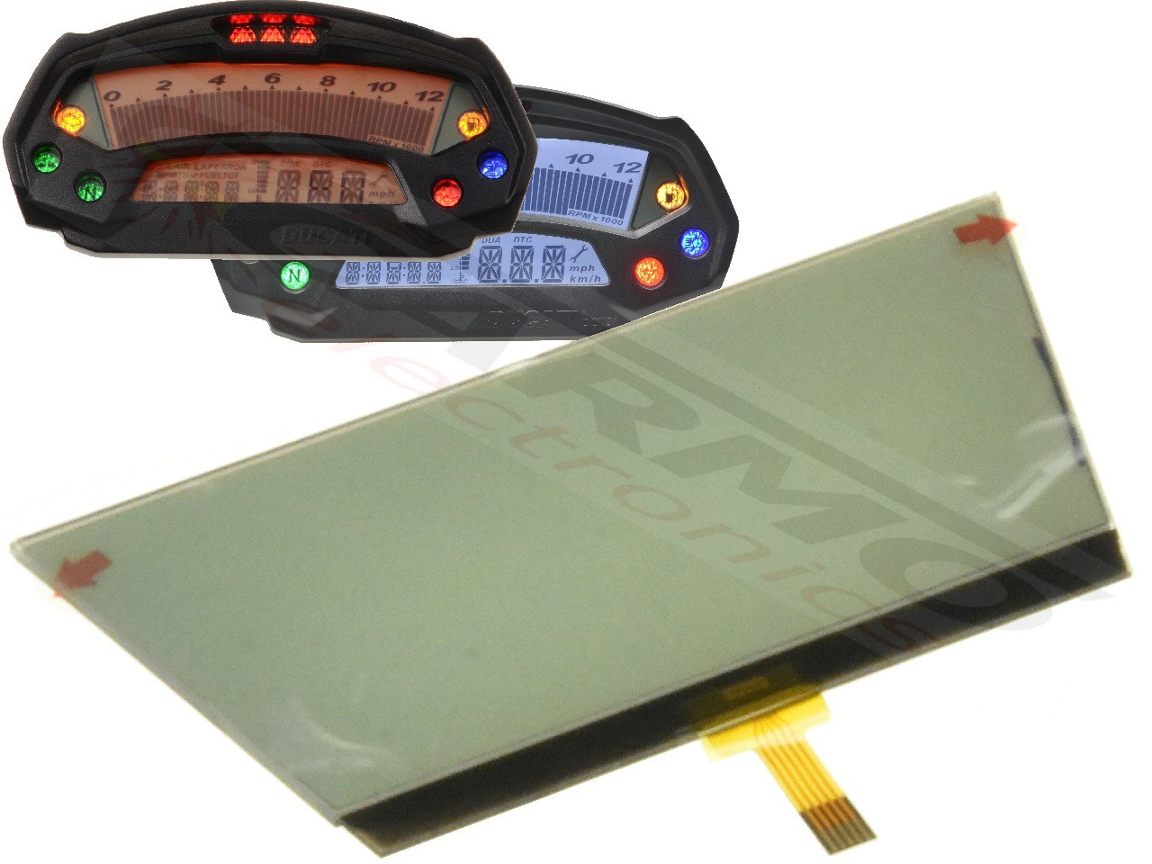 Ducati 659 696 796 Monster 795 796 1100 LCD screen display - Haga click en la imagen para cerrar