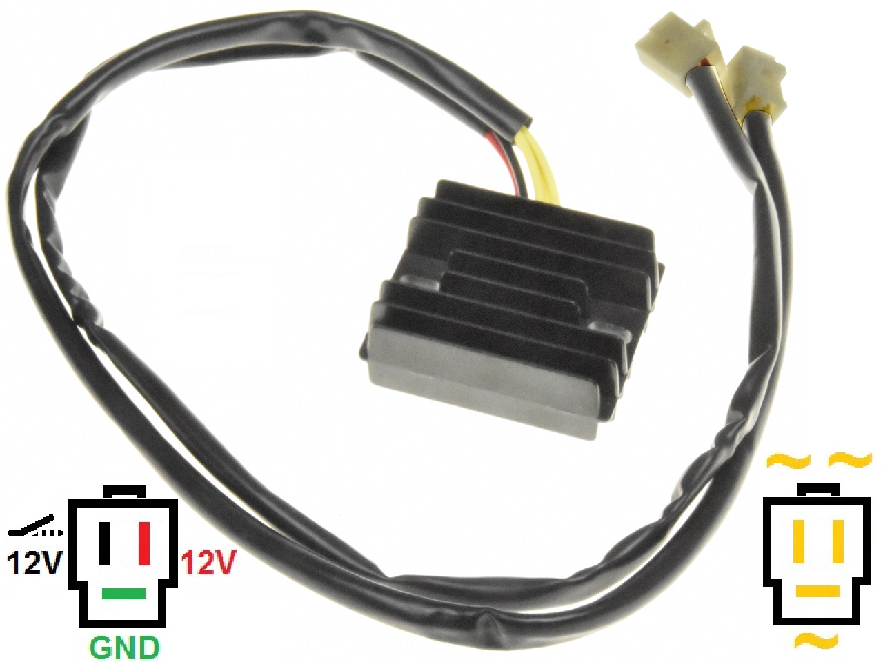 CARR101NX-LI - Honda NX250 MOSFET Regulador de voltaje rectificador Lithium-Ion - LiFePO4 LFP - Haga click en la imagen para cerrar