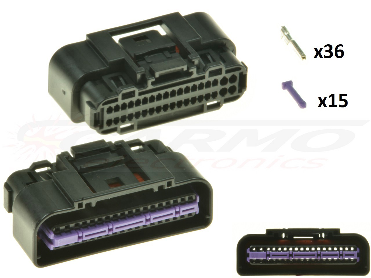 KTM 36 polos ECU CDI ECM conjunto de conectores de motocicleta - Female - Haga click en la imagen para cerrar