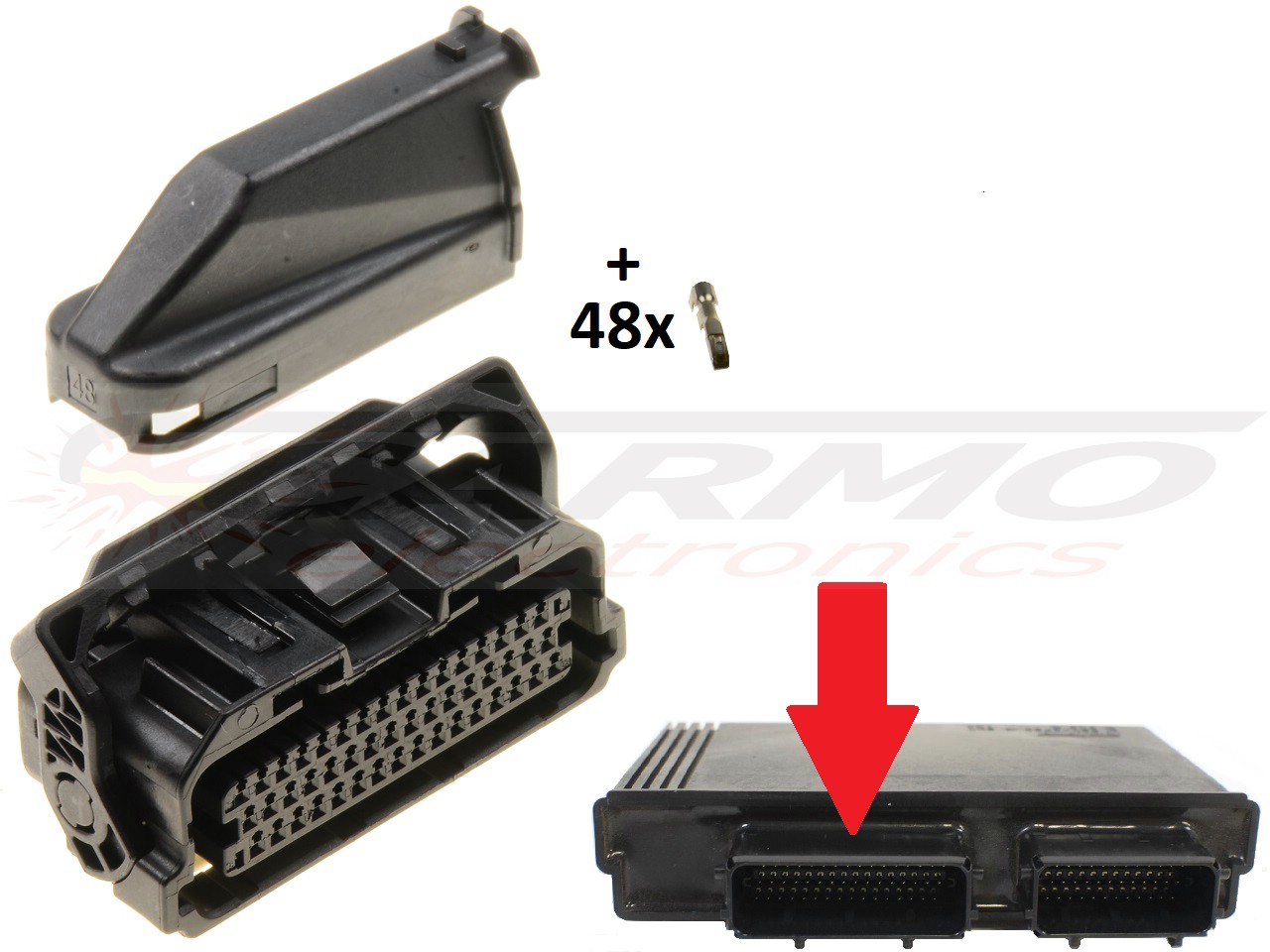 Conector Superseal 48 polos KTM ECU ECM computer 61341031 - Haga click en la imagen para cerrar