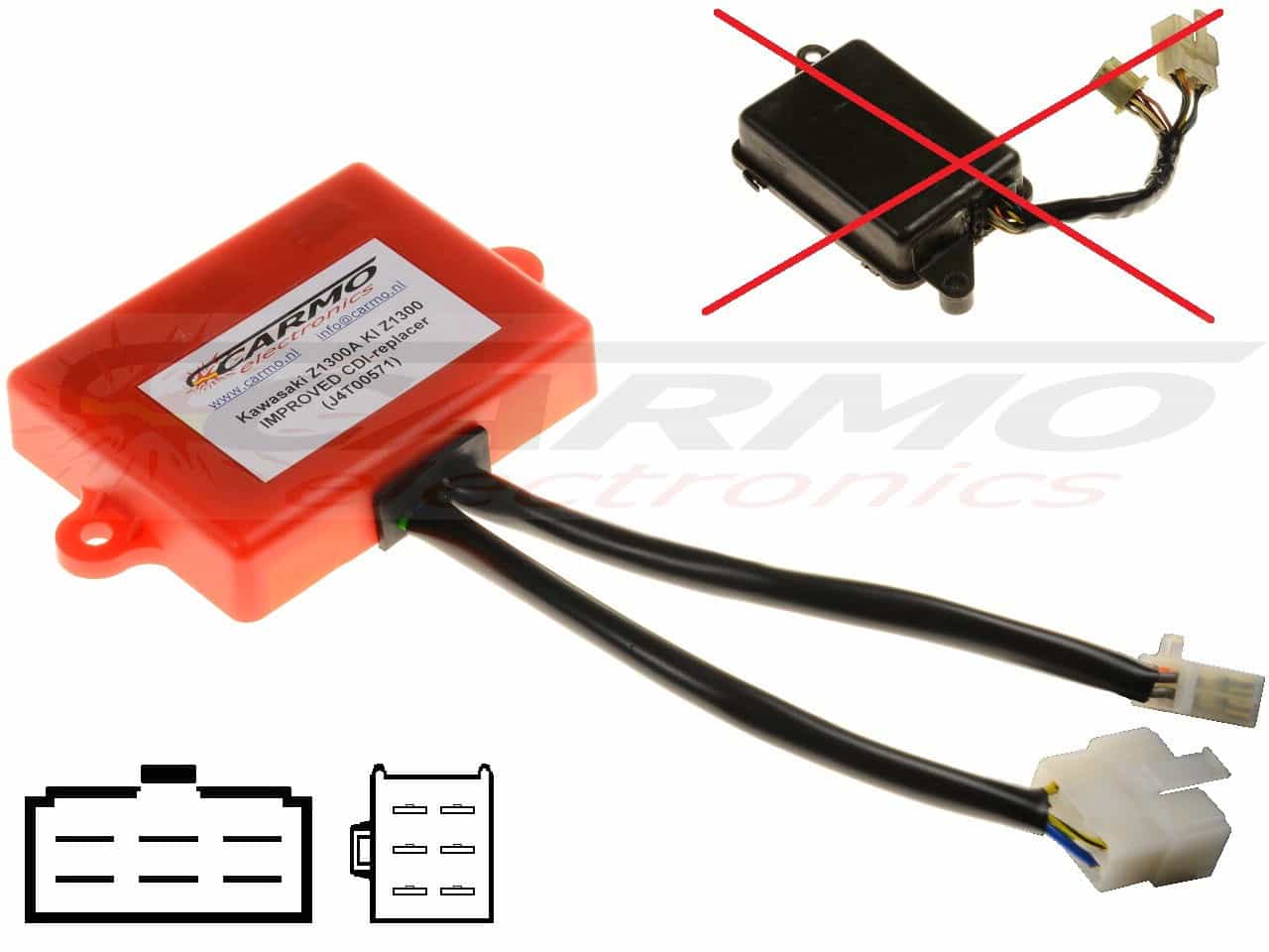 Kawasaki Z1300A KZ1300 CDI IC Igniter 21119-1023, J4T00571 - Haga click en la imagen para cerrar