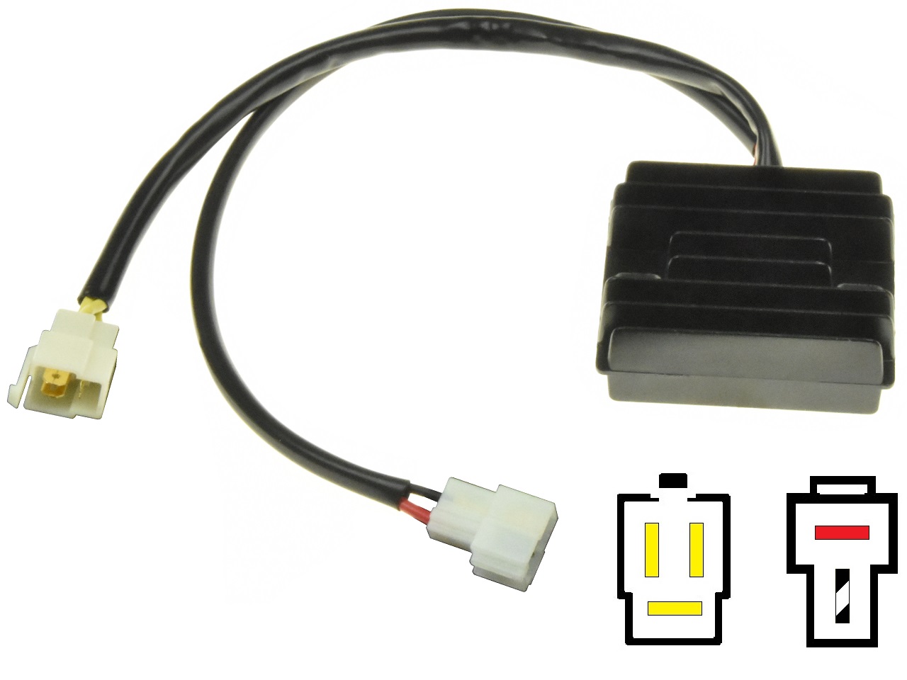 CARR201-DR - Suzuki DR125 DR200 RG125 MOSFET Regulador de voltaje rectificador (SH553B-13, 08D10) - Haga click en la imagen para cerrar