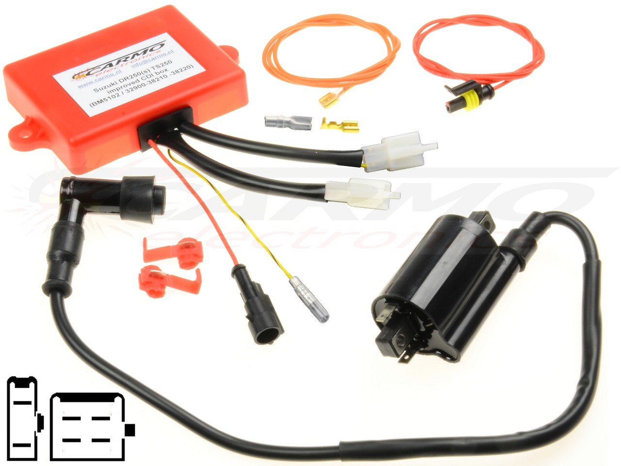 Suzuki DR250 DR250S CDI ECU BM5102 32900-38210 32900-38220 - Haga click en la imagen para cerrar