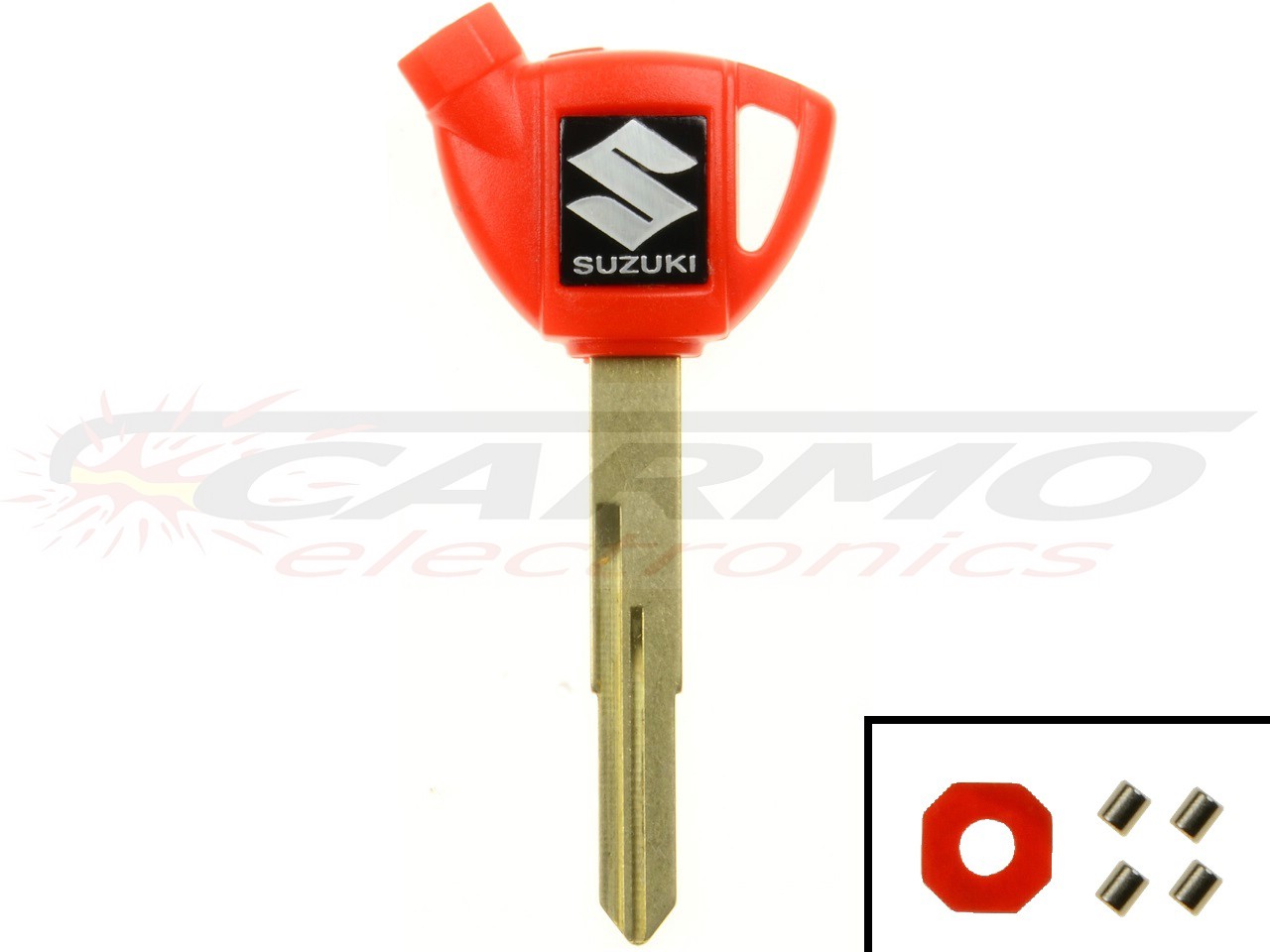 Suzuki Burgman blanco transponder chip key red - Haga click en la imagen para cerrar