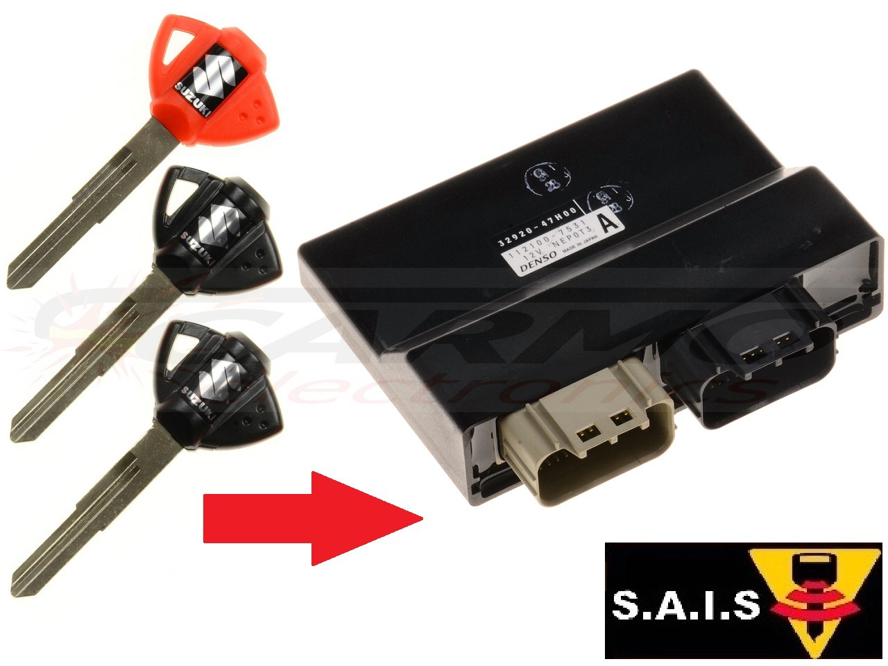 Suzuki 3x SAIS programación clave → moto ECU - Haga click en la imagen para cerrar
