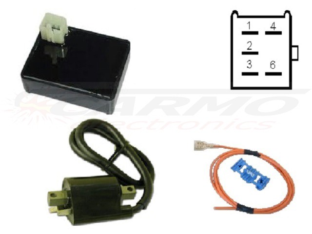 Mejorado Zongshen 50cc Yakaz TCI CDI unidad de control set - Haga click en la imagen para cerrar