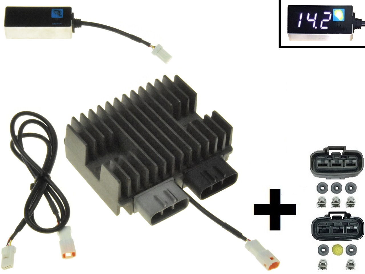 CARR5925-SERIE - MOSFET SERIE SERIES + CRectificador de regulador de voltaje (Mejorado SH847) 12V/50A/700W + conectores - Haga click en la imagen para cerrar